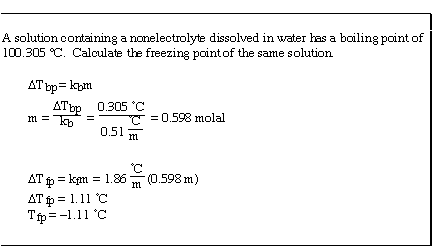 boiling point elevation equation